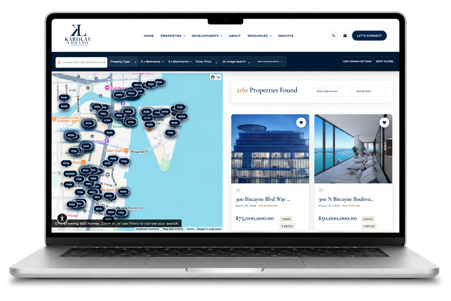 Real estate IDX website preview